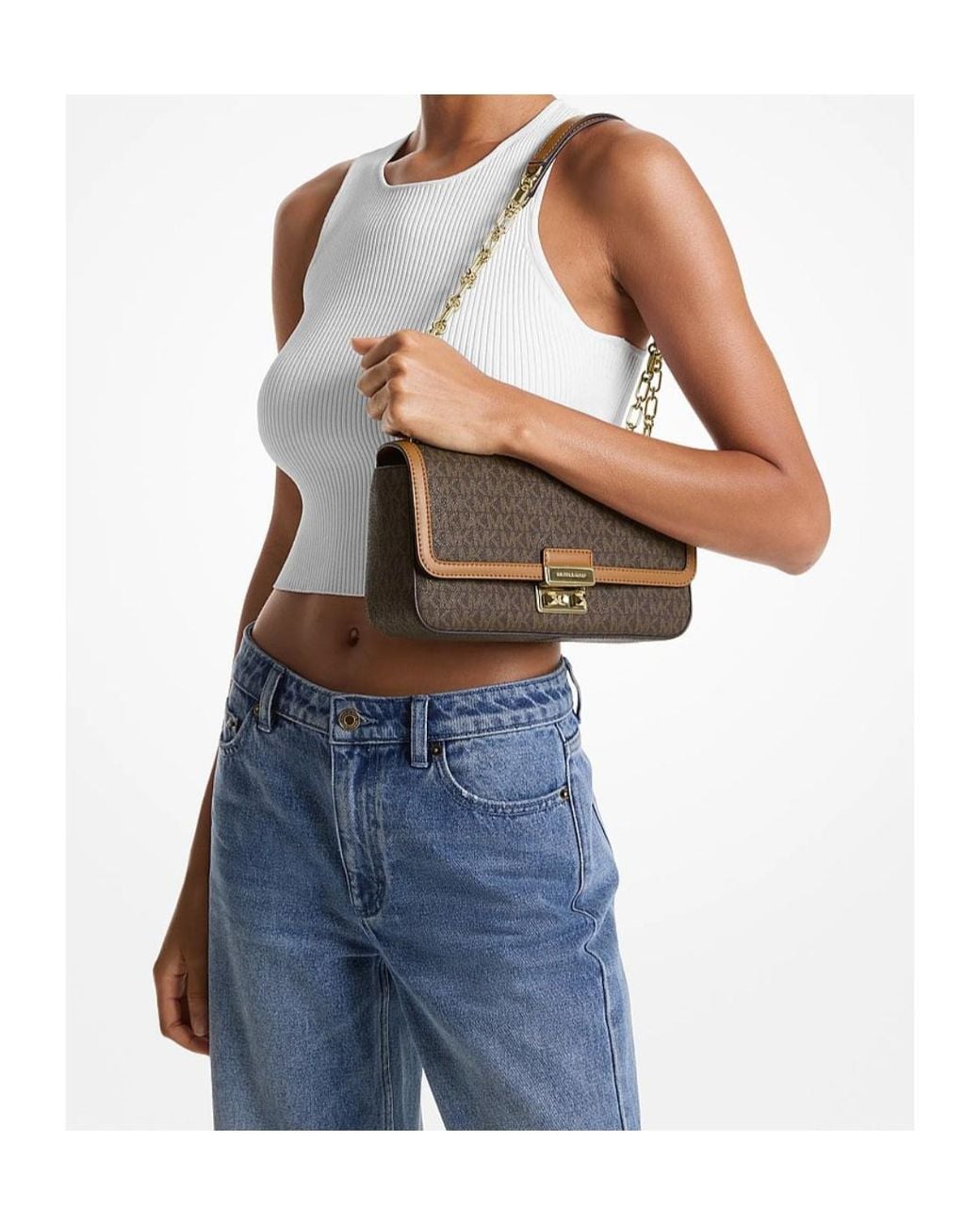 MICHAEL Michael Kors Brown Monogram-Pattern Bag
