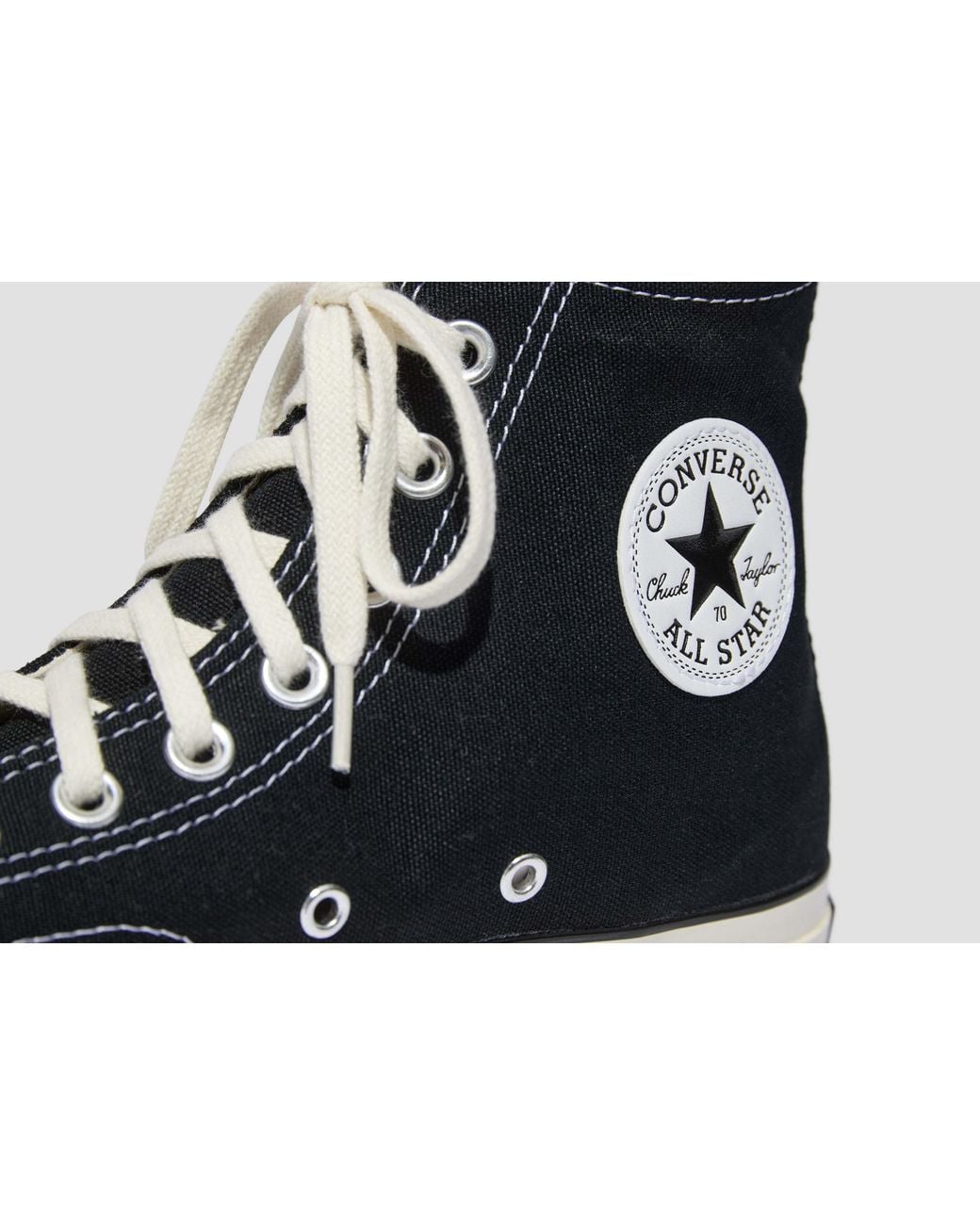 Converse Black Lace-Up High-Top Casual Shoes for men