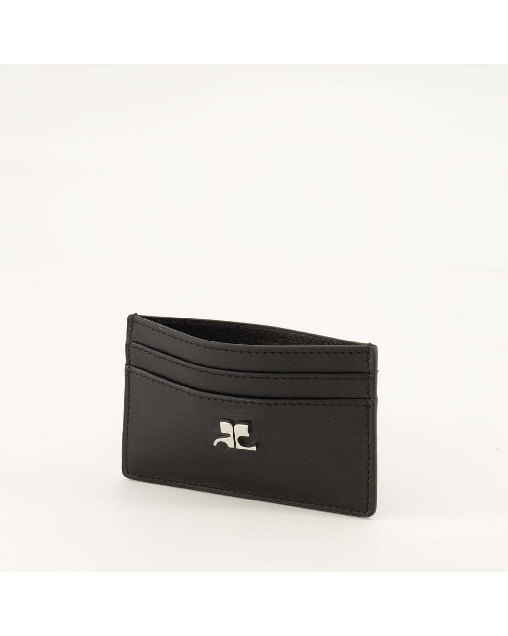 Courreges Black Courrèges Logo Card Wallet for men