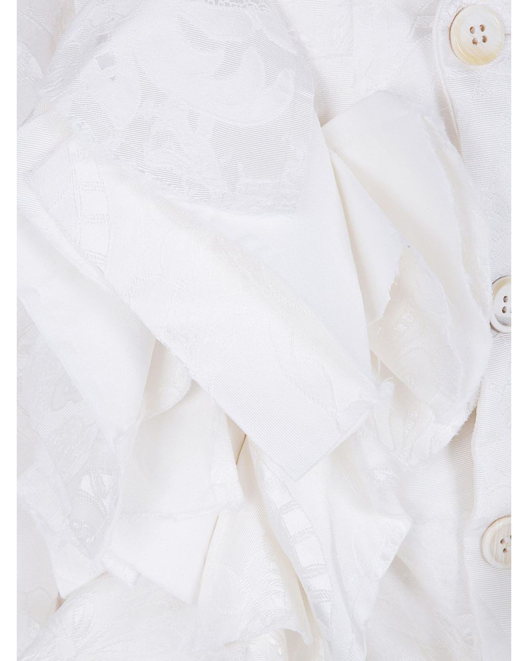 Comme des Garçons White Long-Sleeved Jacket
