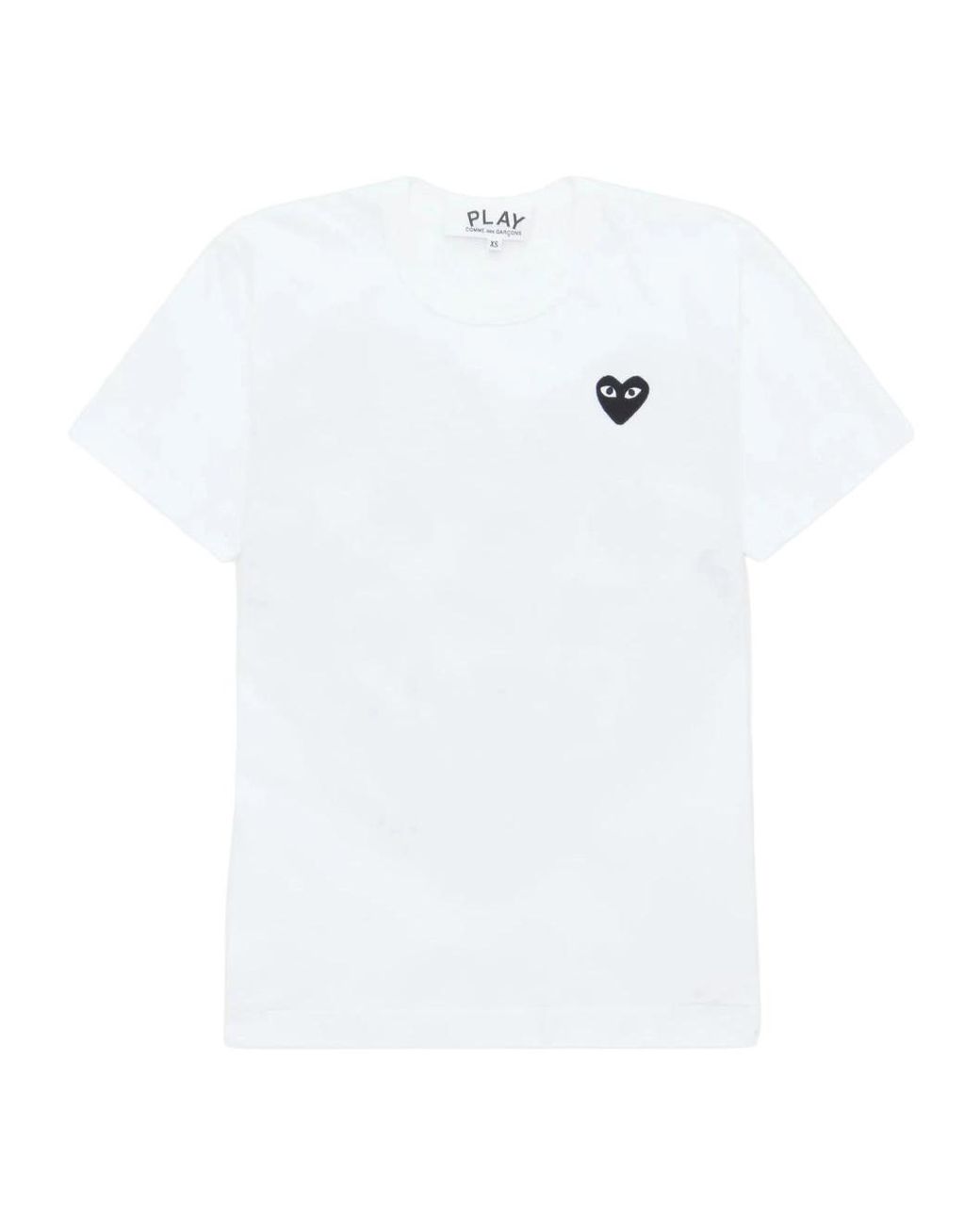 COMME DES GARÇONS PLAY White Short-Sleeved T-Shirt for men
