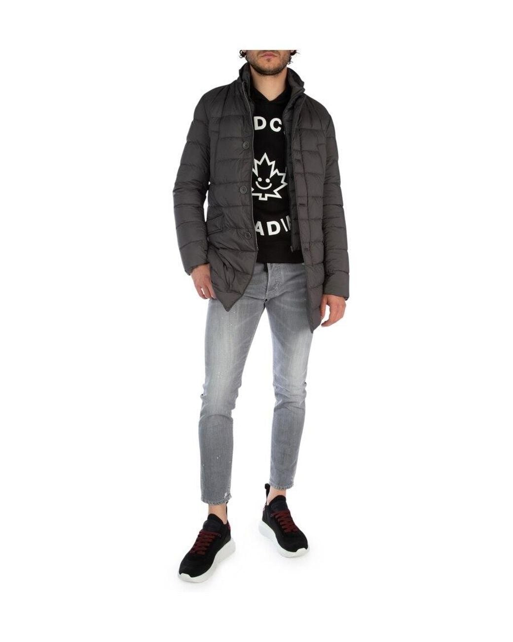 Herno Black Padded Down Coat for men