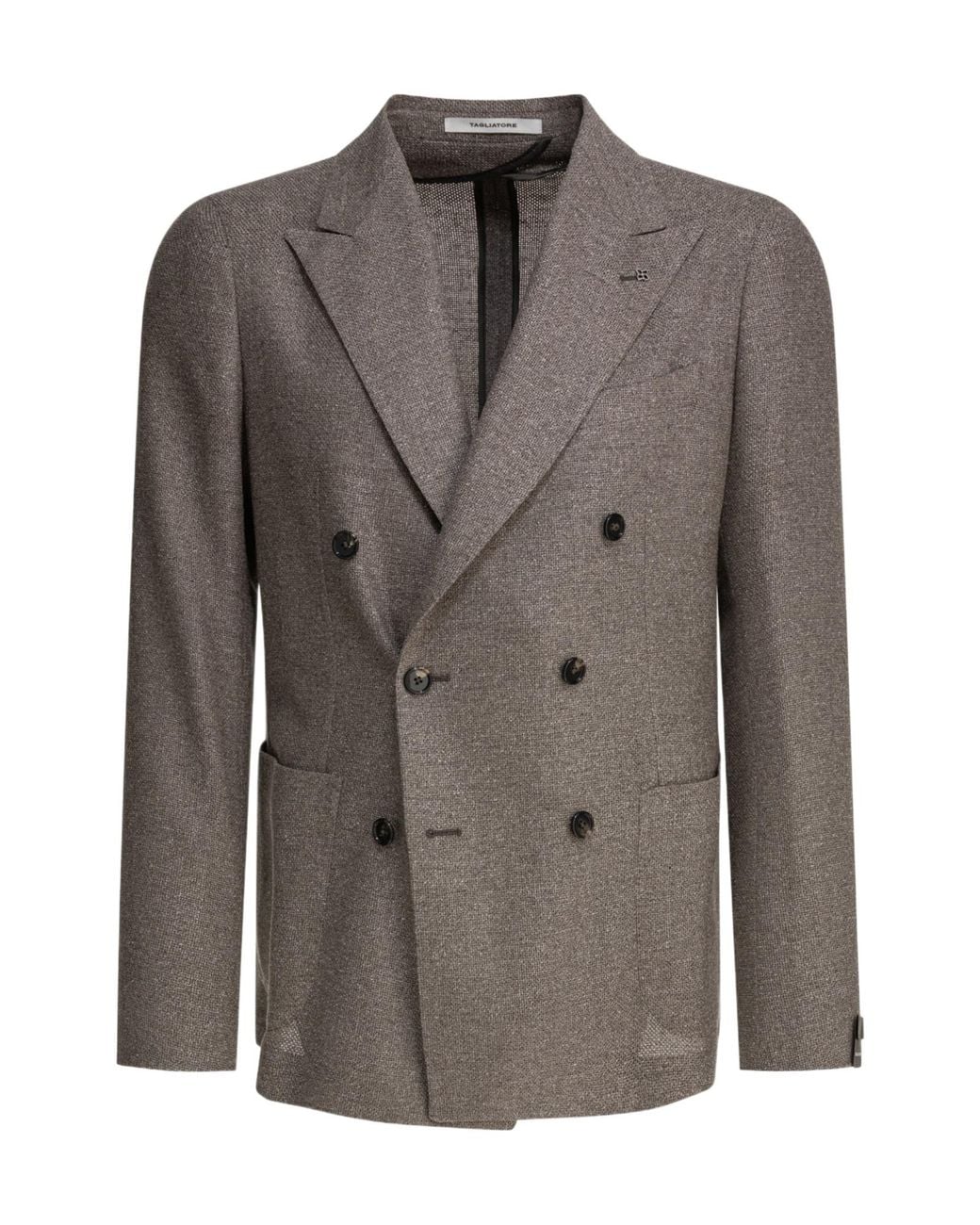 Tagliatore Brown Double -Breasted Blazer for men