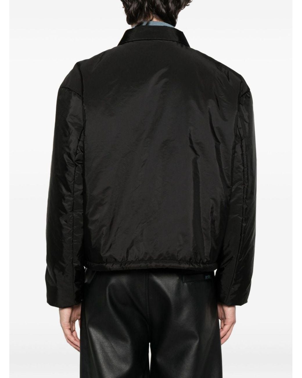 Prada Black Re-Nylon Bomber Jacket for men
