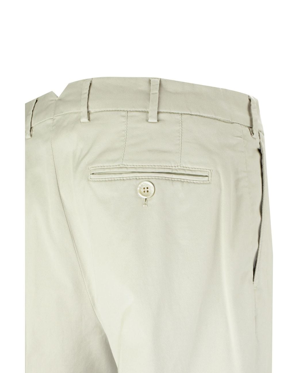 Brunello Cucinelli Multicolor Italian-Fit Gabardine Trousers for men