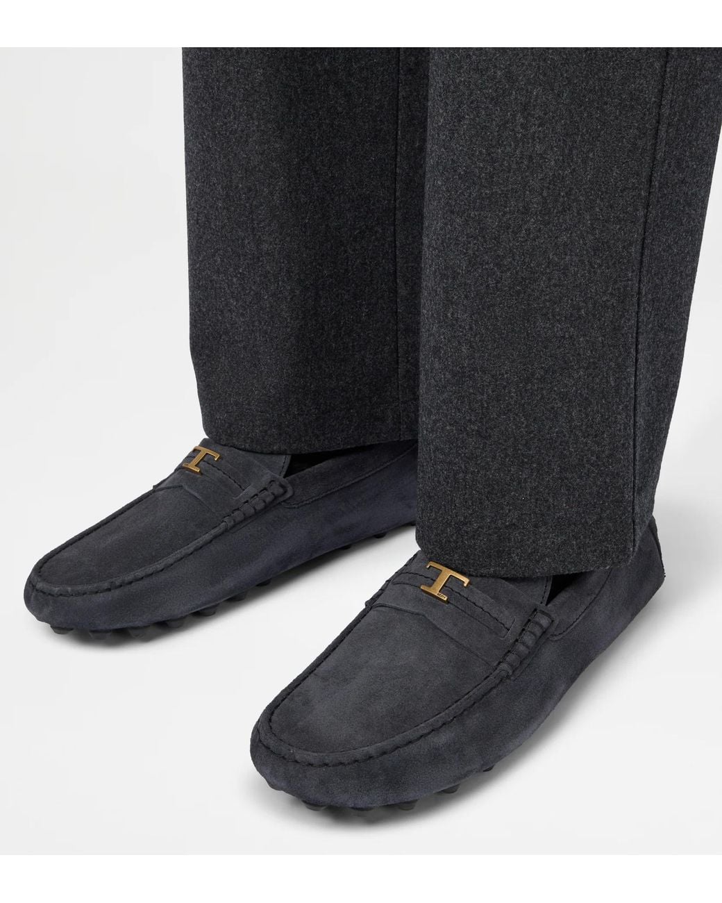 Tod's Black Gommino Bubble Loafers for men