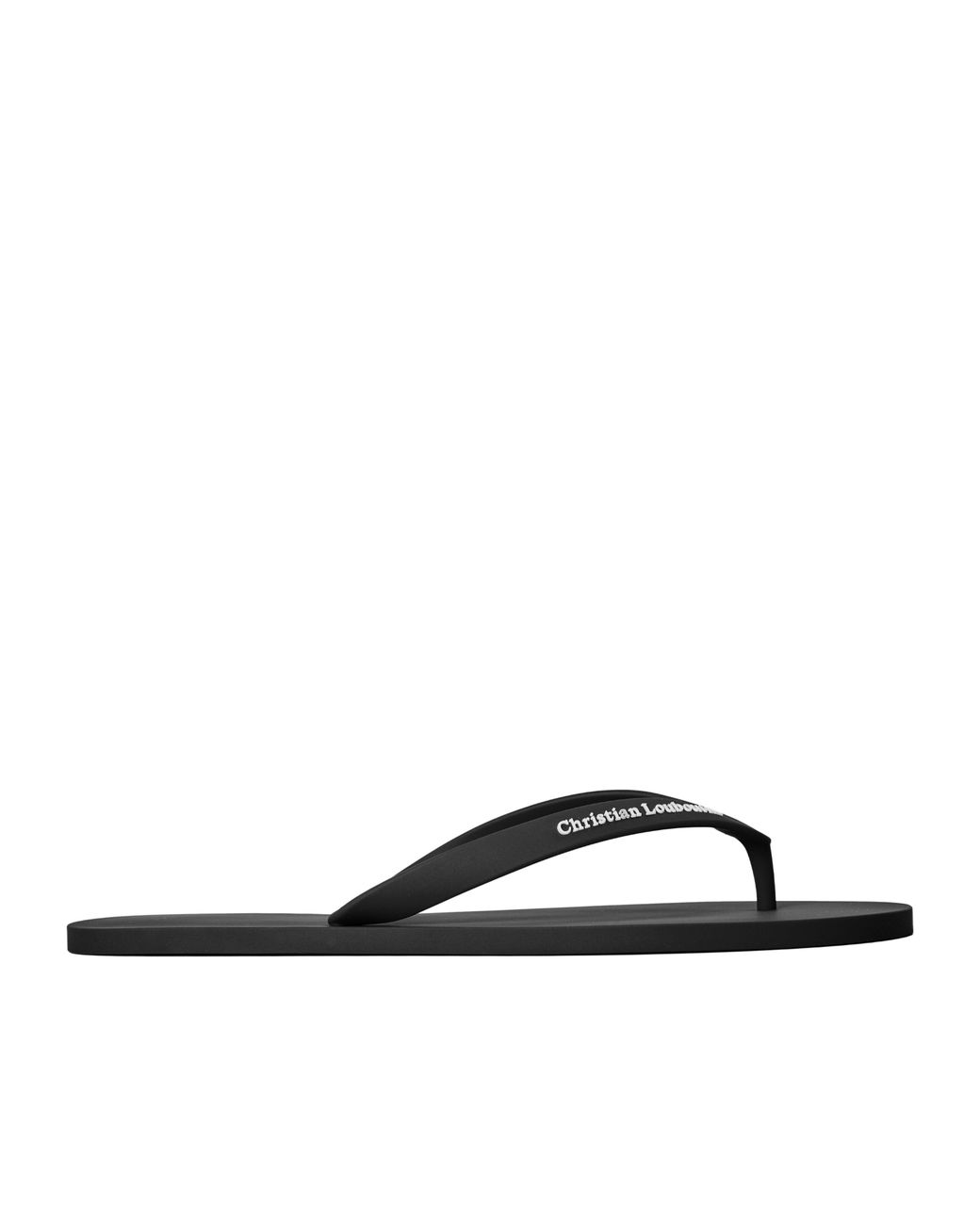 Christian Louboutin White Solid Color Flip Flops for men