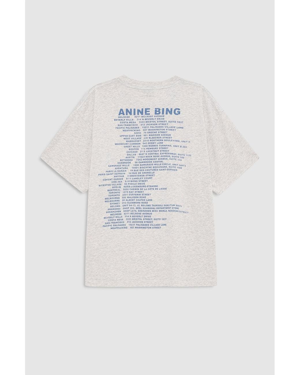 Anine Bing White Cade Logo-Print Cotton T-Shirt