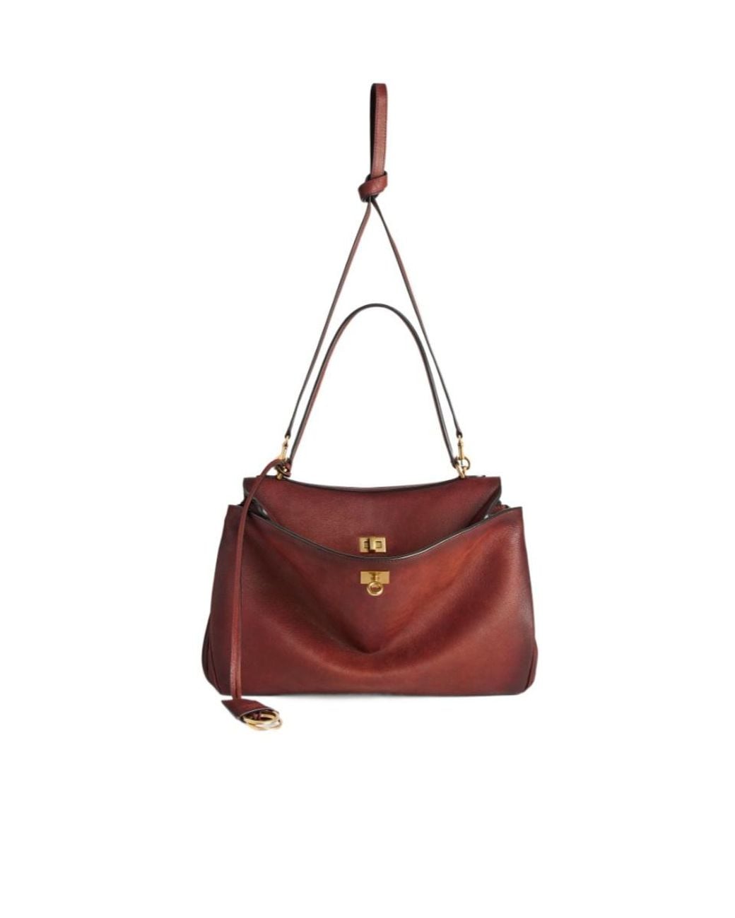 Balenciaga Red Rodeo Handbag Medium
