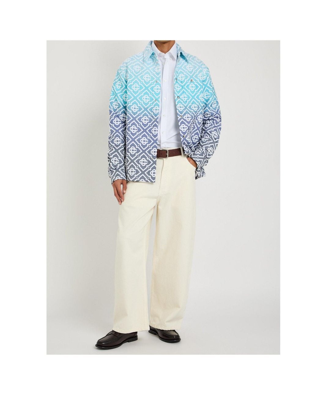 Casablanca Blue Overshirt for men