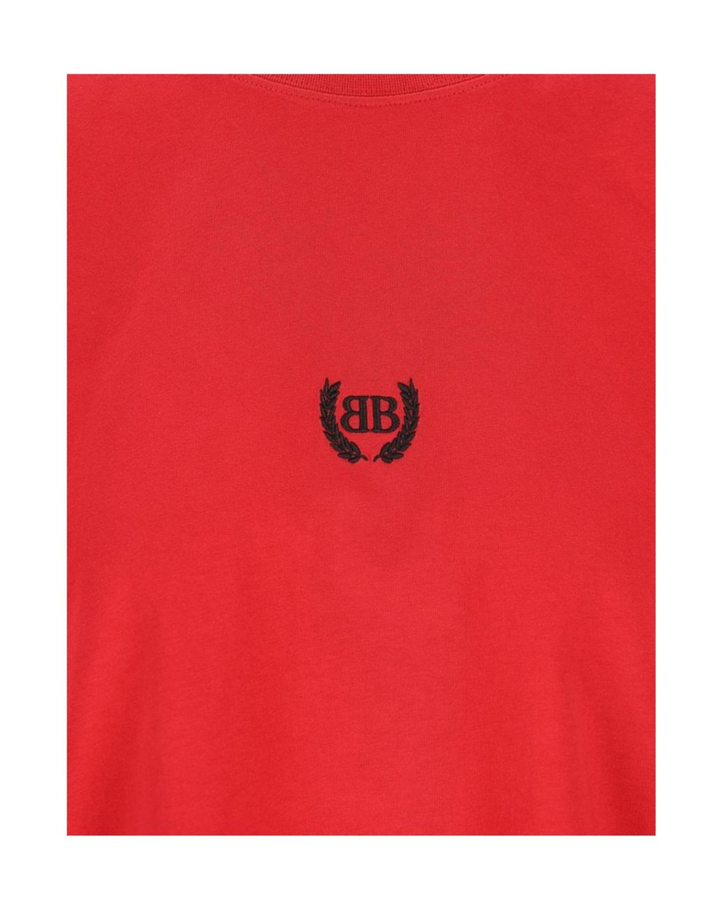Balenciaga Red T-Shirt With Patch
