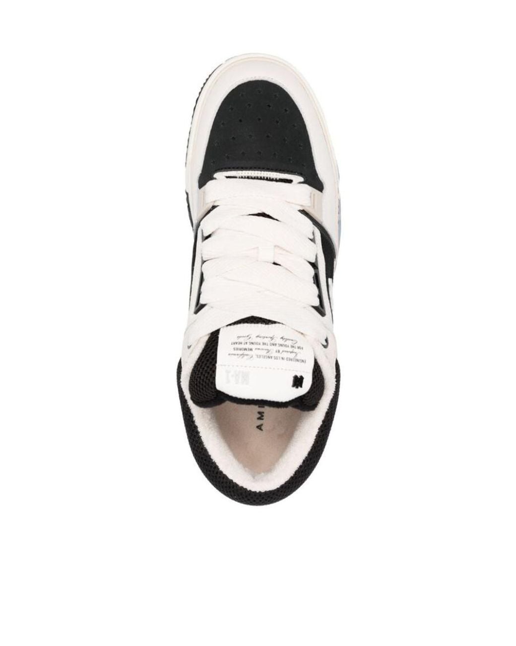Amiri White Color-Block Low-Top Sneakers for men