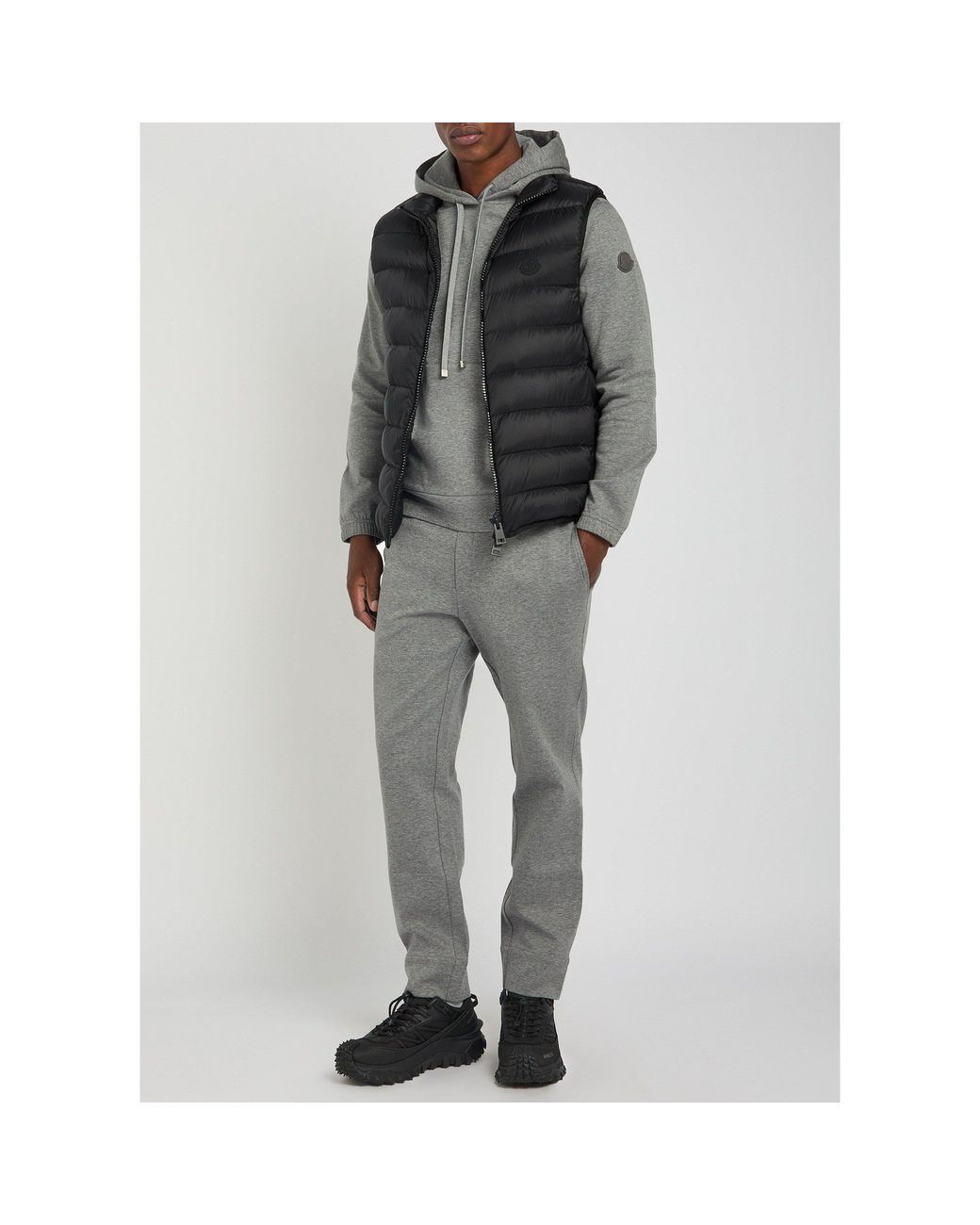 Moncler Black Lightweight Warm Jacket for men