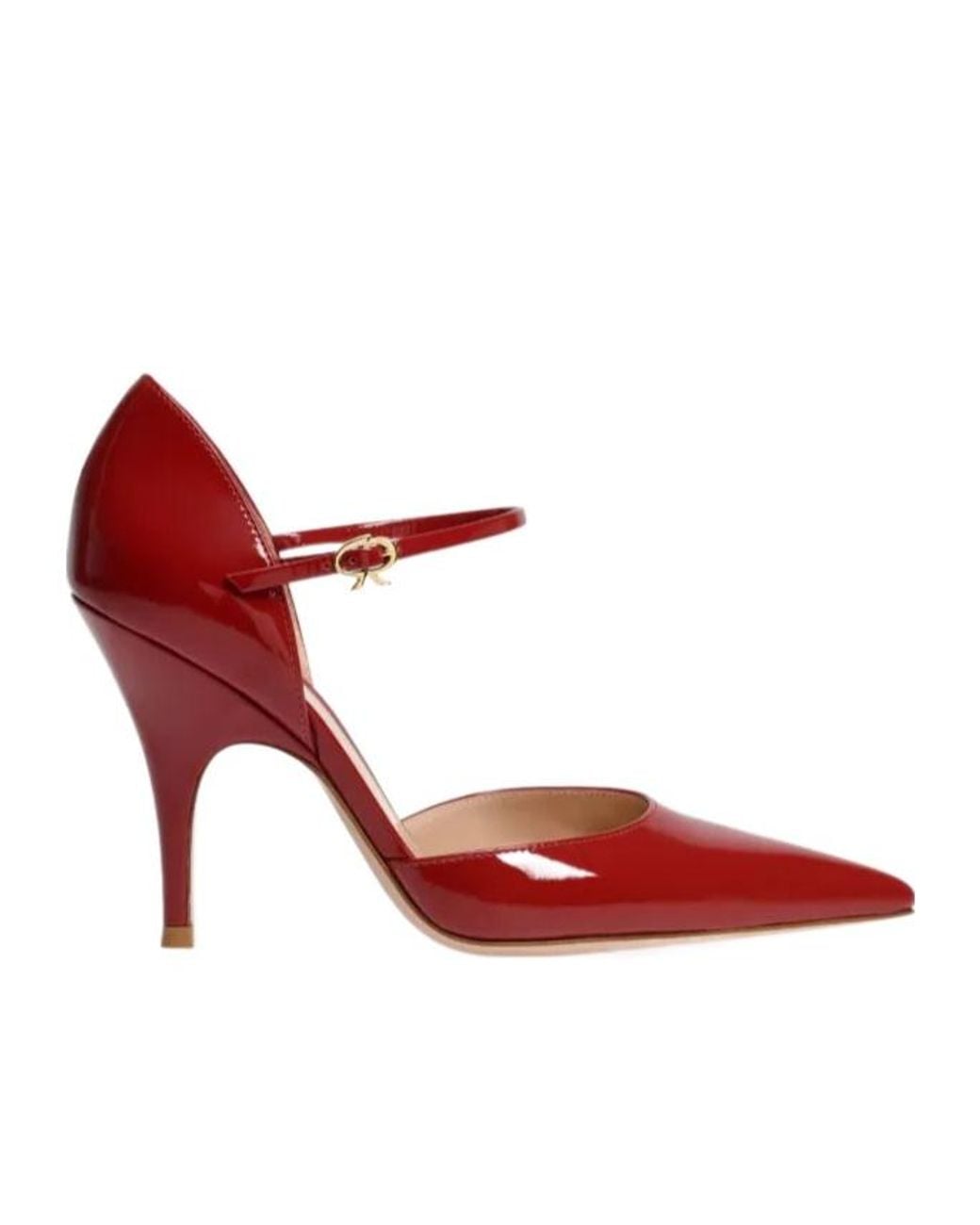 Gianvito Rossi Red 95Mm Sofia Leather Pumps