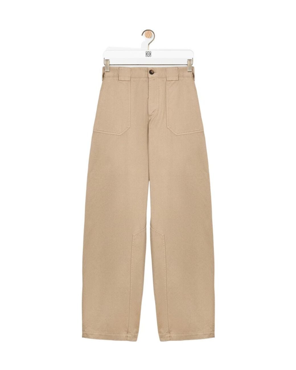 Loewe Natural Lightweight Washed Satin Pants for men