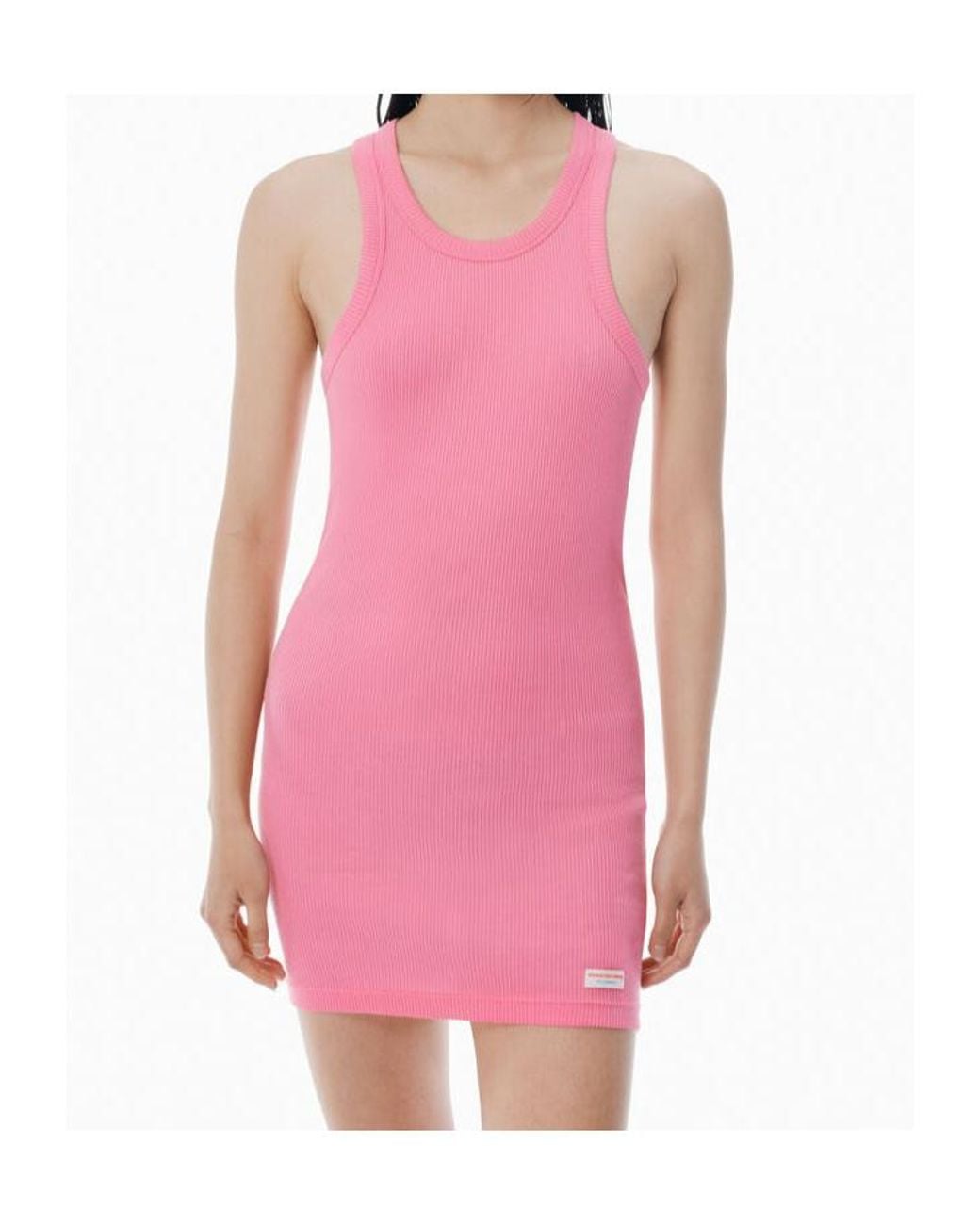 Alexander Wang Pink Racerback Tank Mini Dress