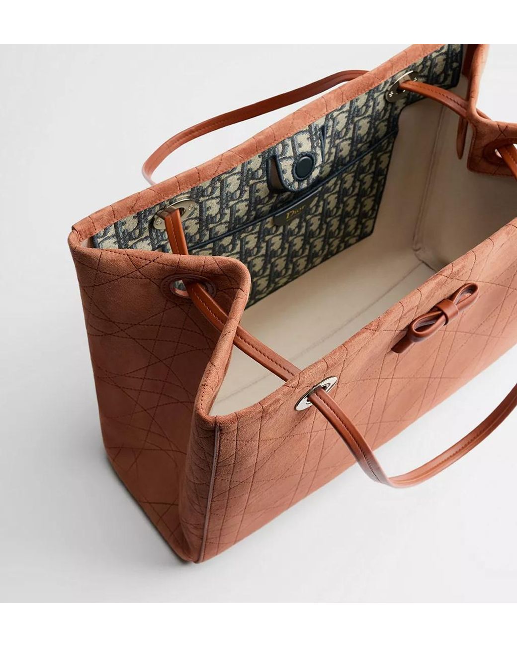 Dior Brown Medium Promenade Shopping Bag