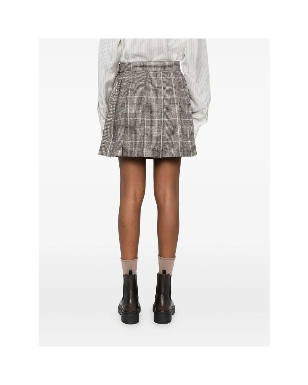 Brunello Cucinelli Gray Skirts