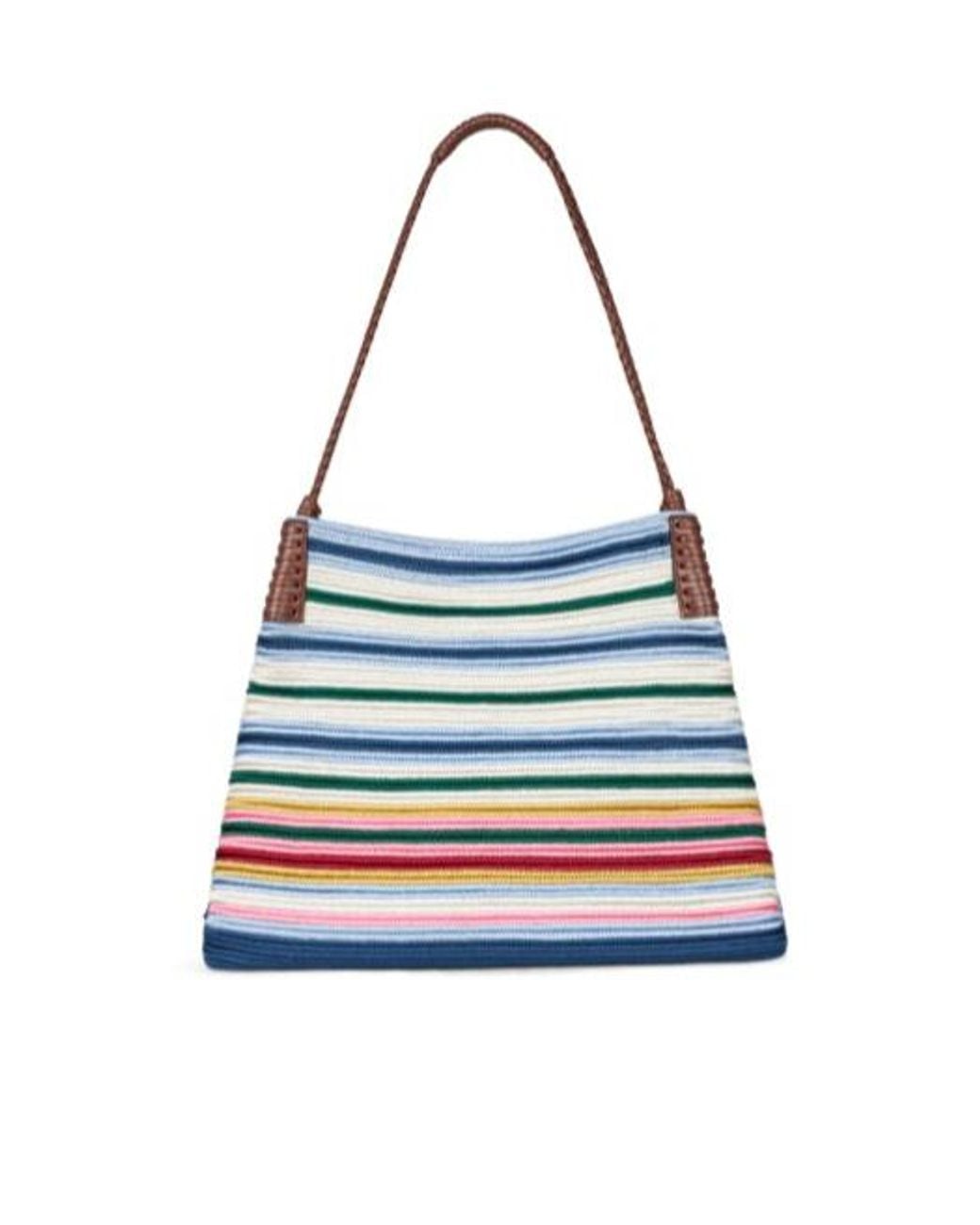 Etro Blue Pegaso Symbol Medium Libra Tote Bag
