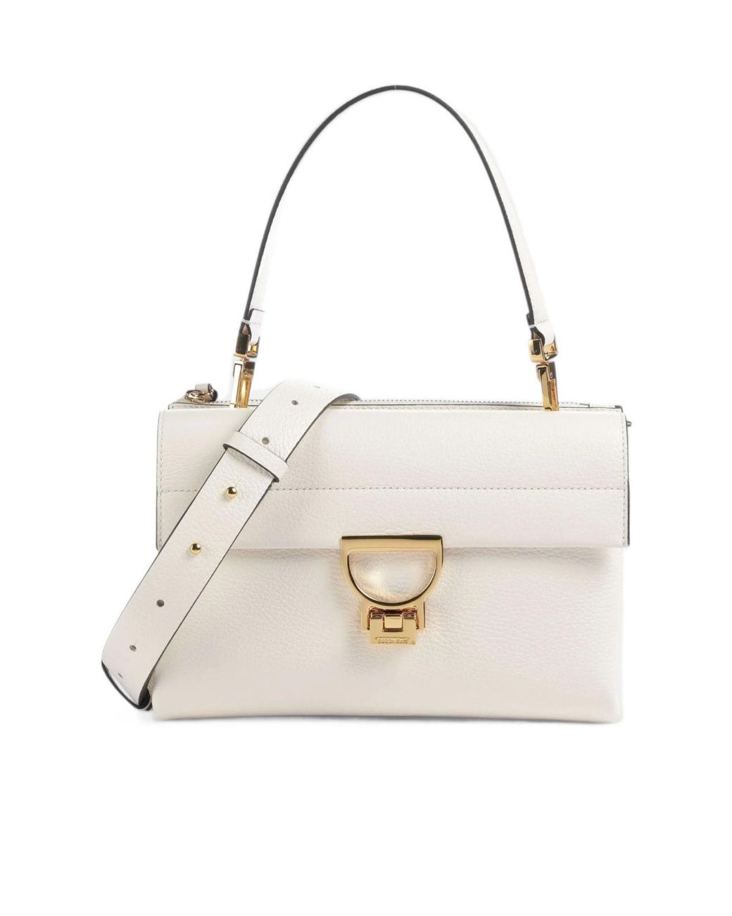 Coccinelle White Logo Shoulder Bag