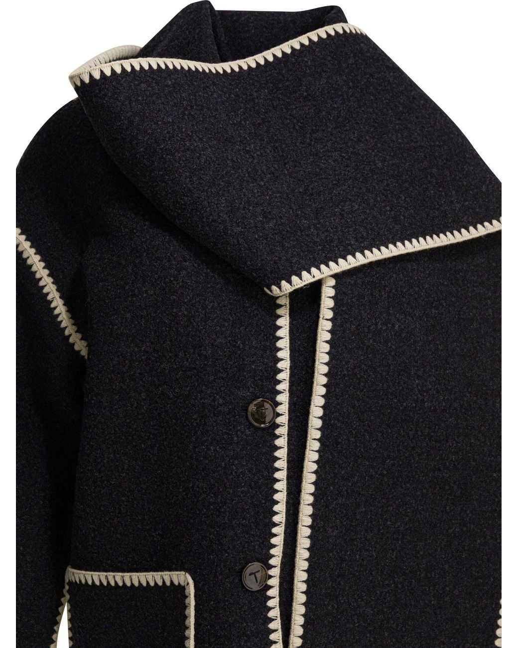 Totême Black Scarf Jacket