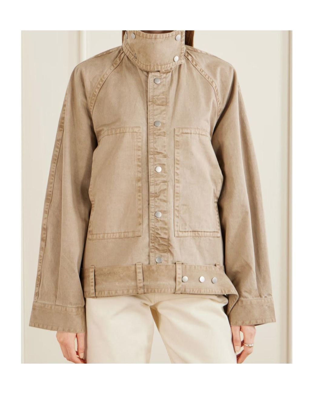 Co. Natural Belted Tton-Gabardine Jacket