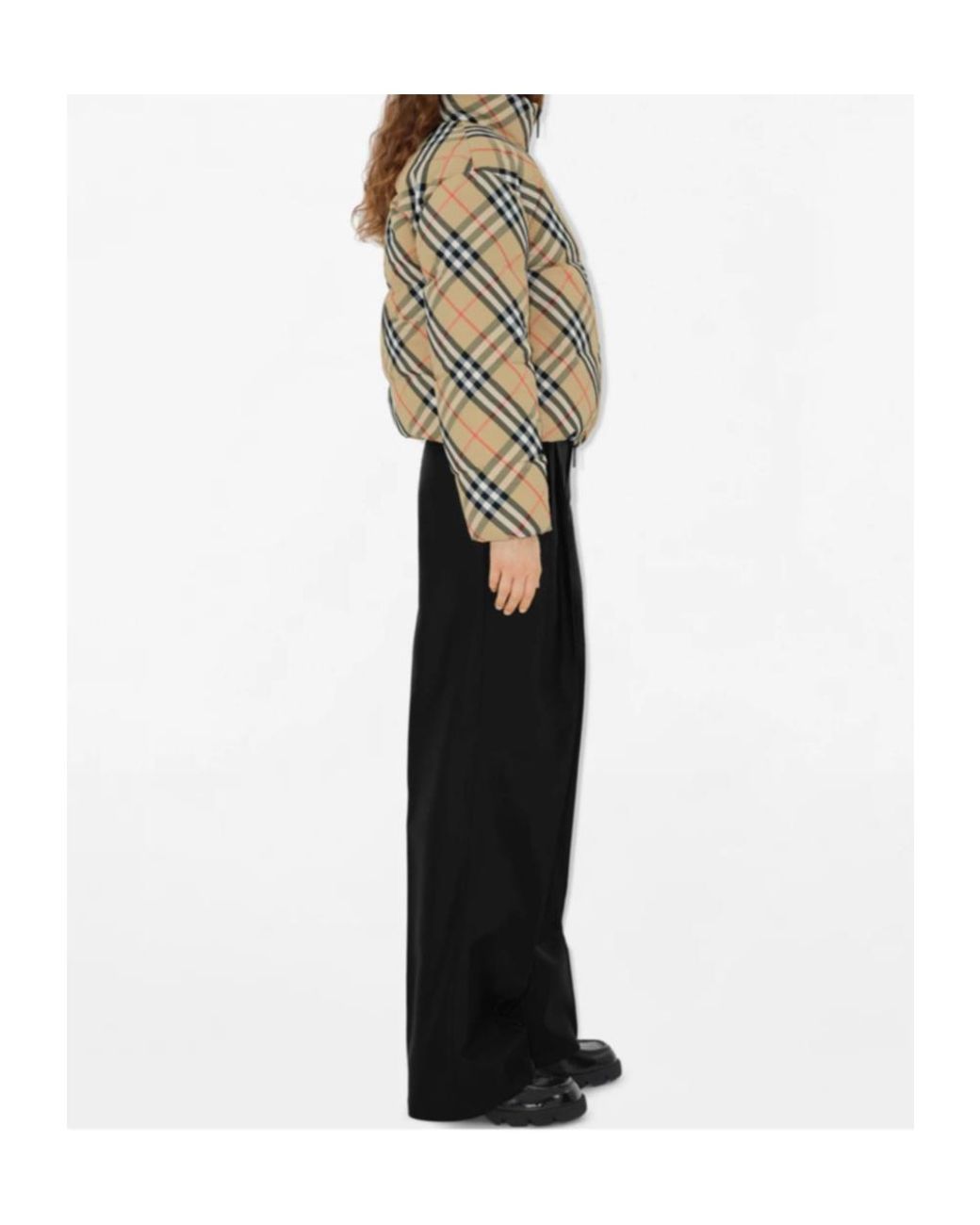 Burberry Metallic Reversible Checked Zipped Puffer Jacket