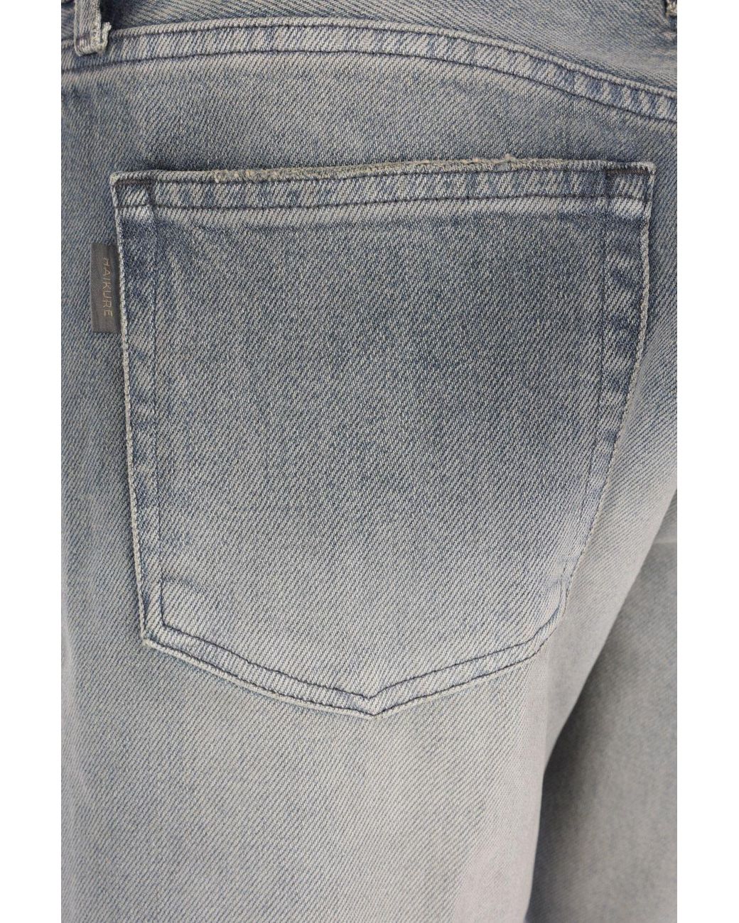 Haikure Gray Mid-Rise Flared Jeans