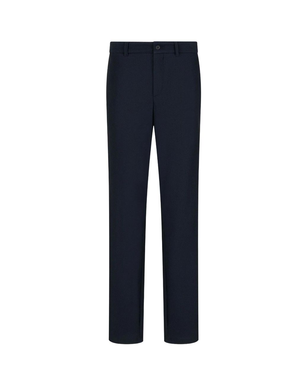 Giorgio Armani Blue Textured Tailored Pants for men