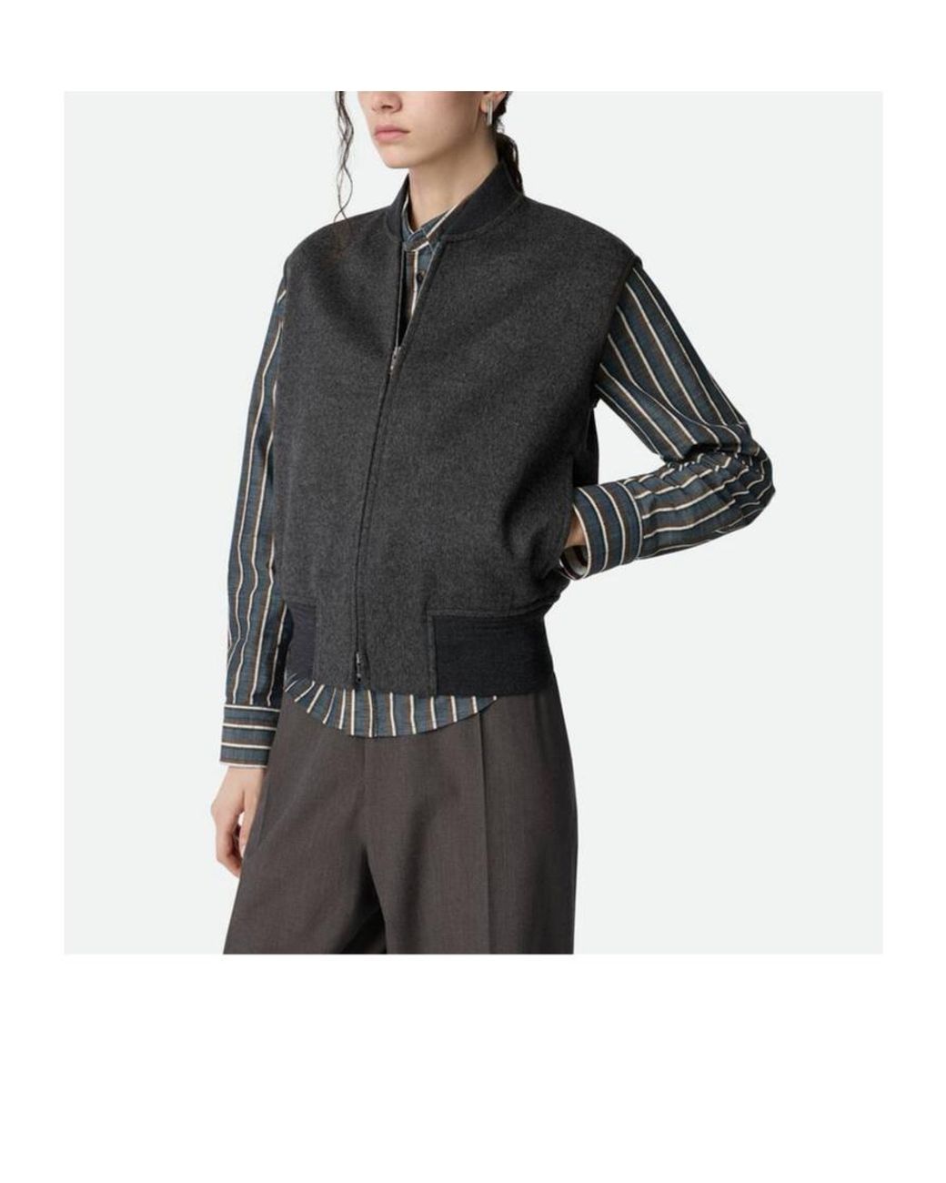 Bottega Veneta Blue Double Face Gilet