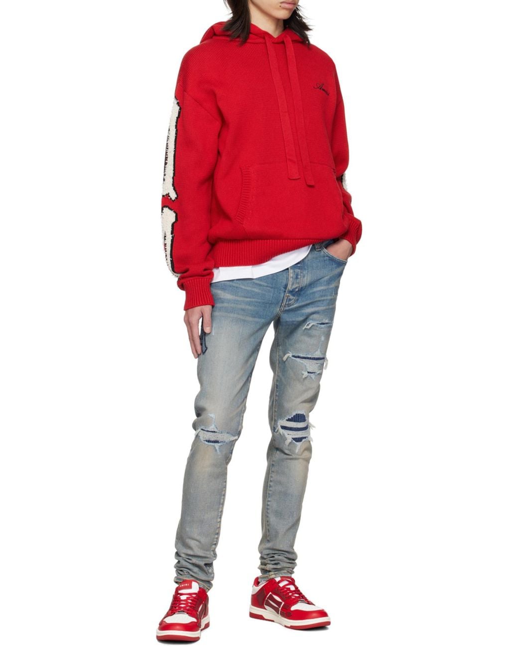 Amiri White Logo-Print T-Shirt for men