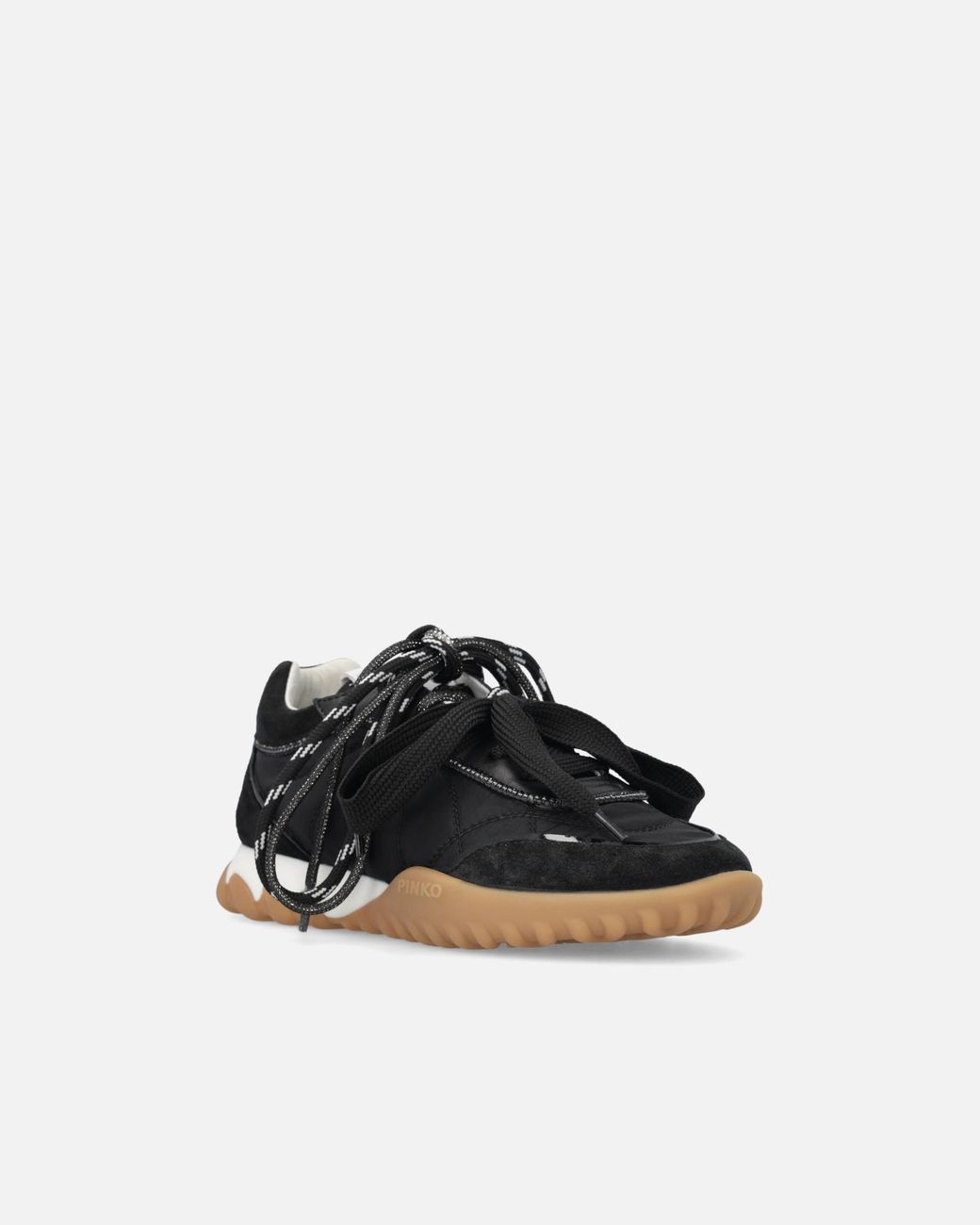 Pinko Black Sneakers With Double Laces