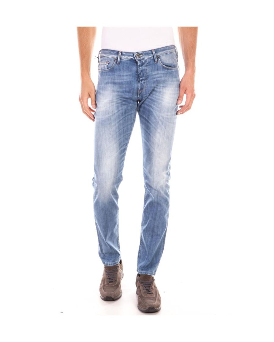 Armani Jeans Blue Straight Jeans for men