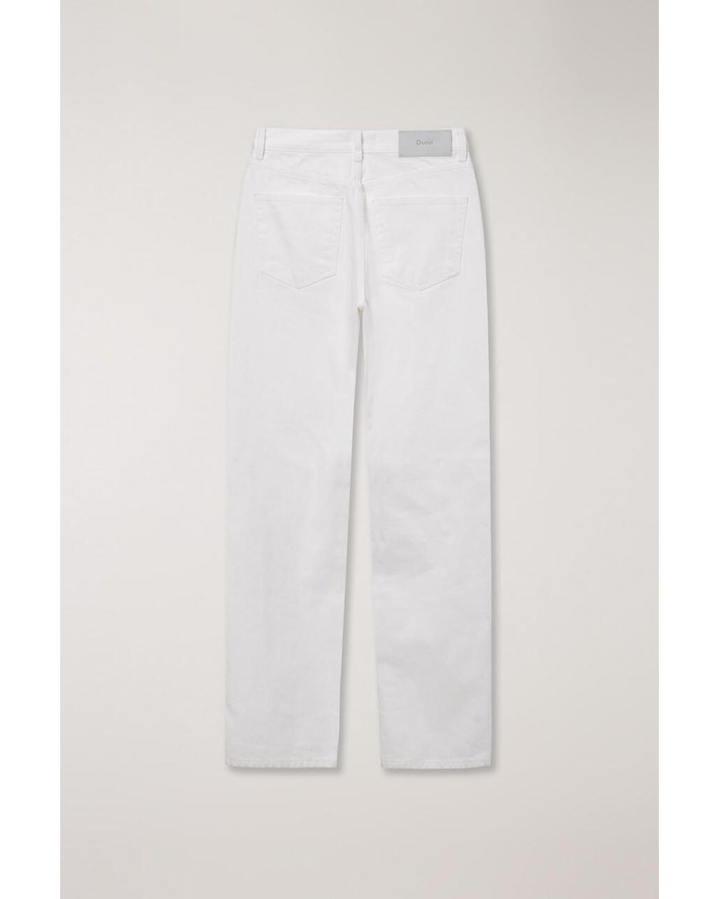DUNST White Straight-Leg Jeans