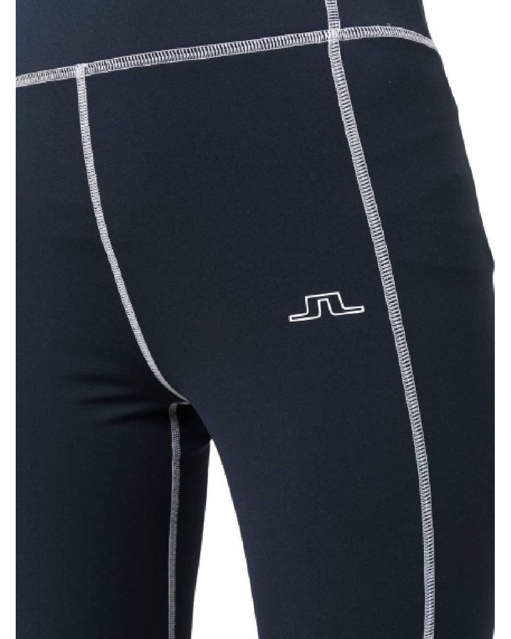 J.Lindeberg Blue Zena Contrast-Stitch Leggings