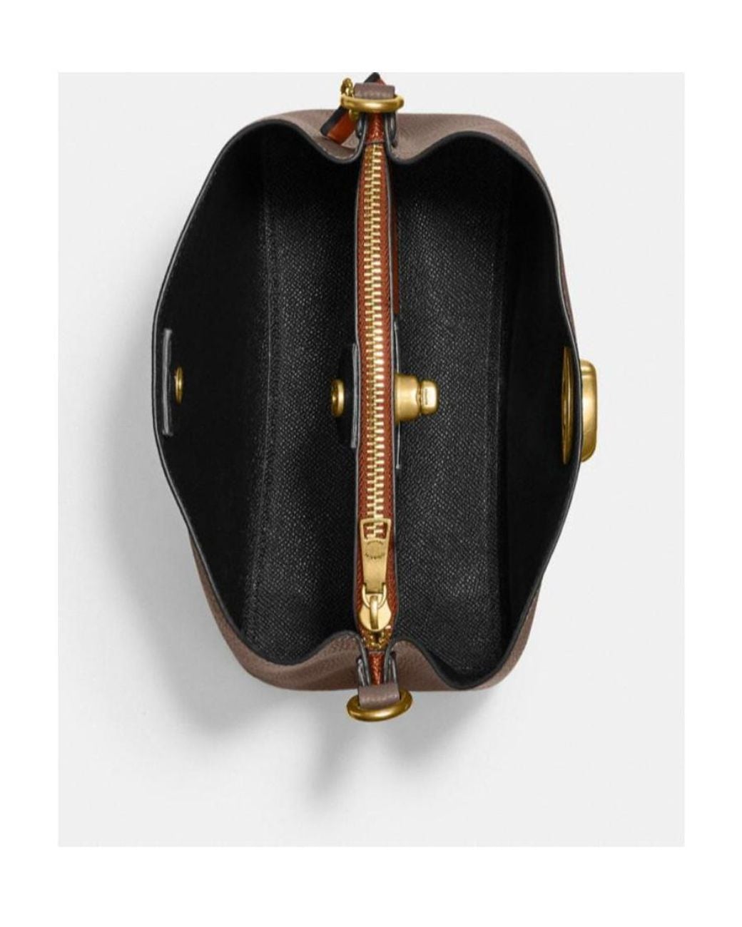 COACH Brown Willow Bucket Bag