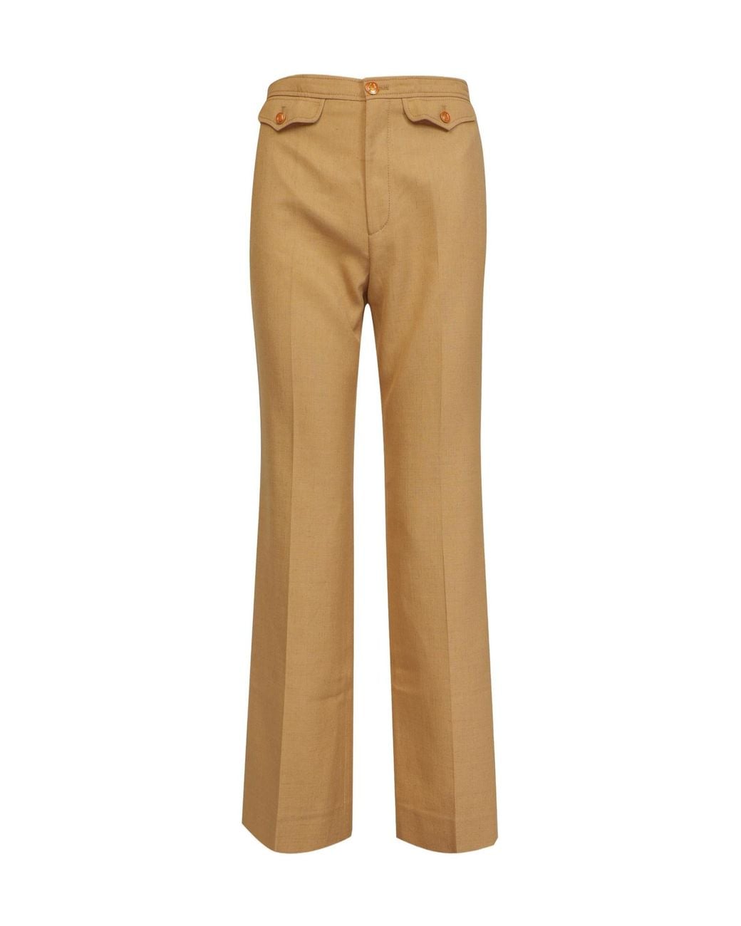 Gucci Natural Highwaist Flared Trousers