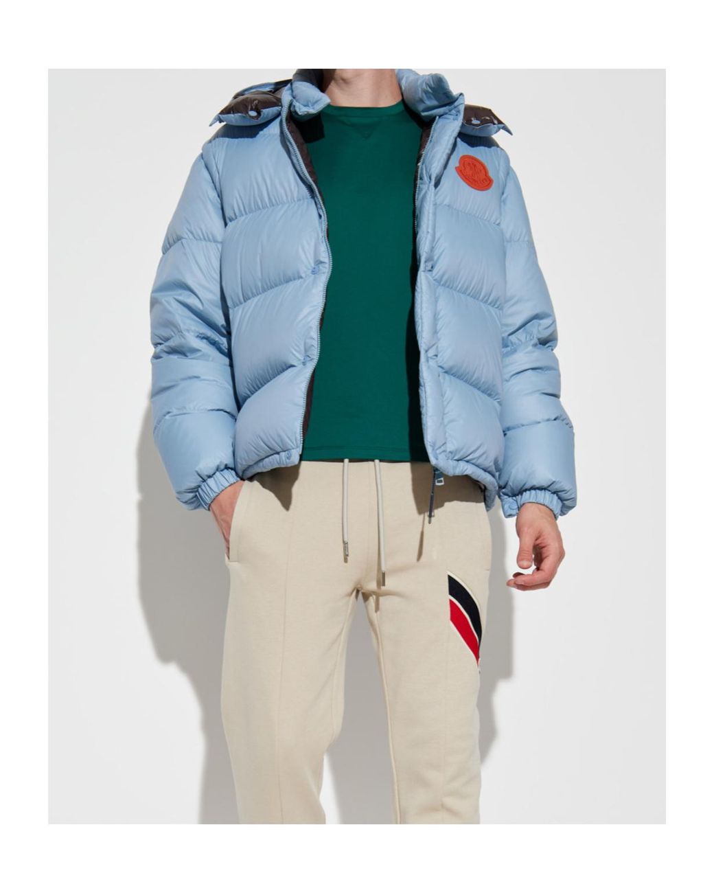 Moncler Blue Down Jackets for men