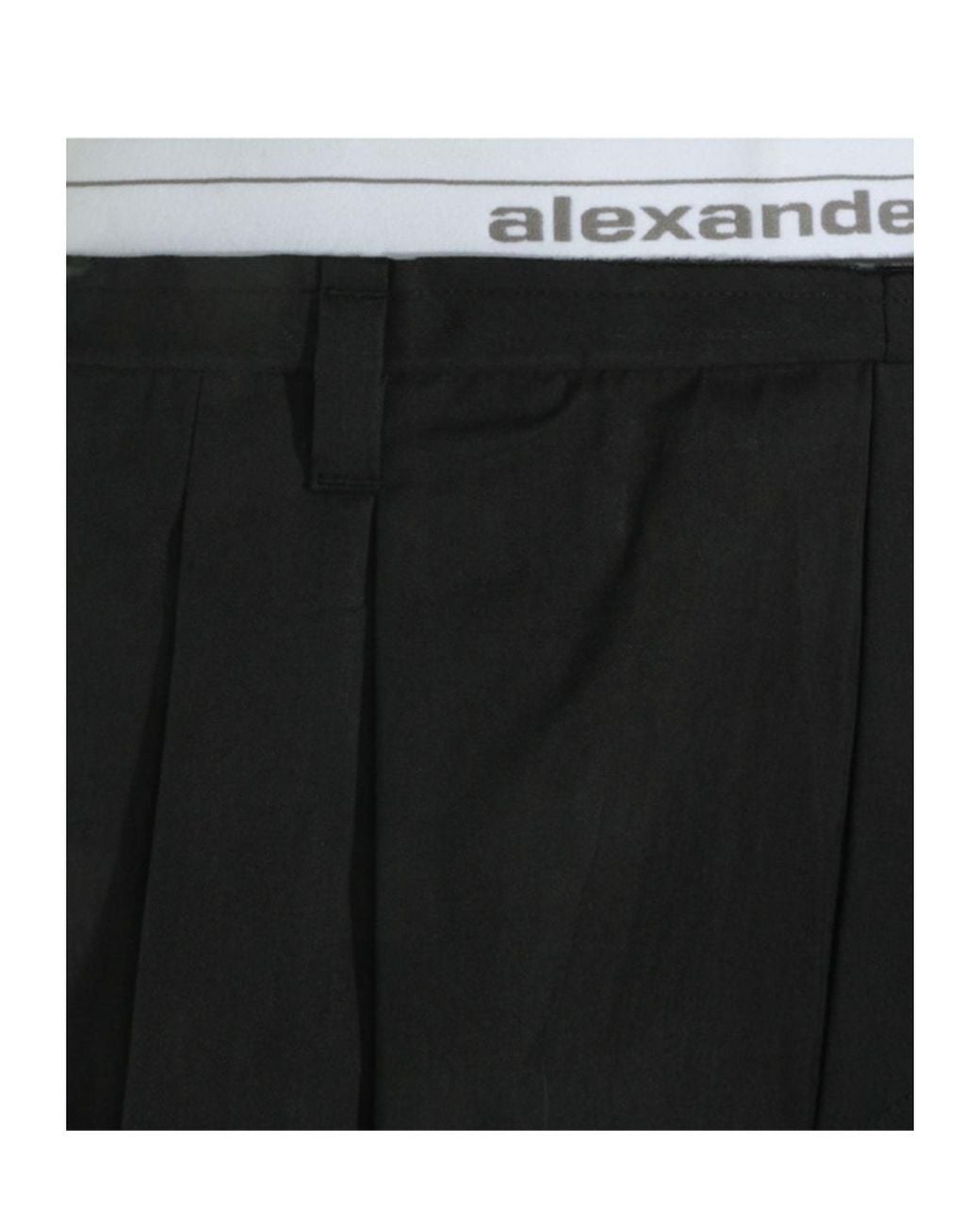 Alexander Wang Black Logo Band Shorts