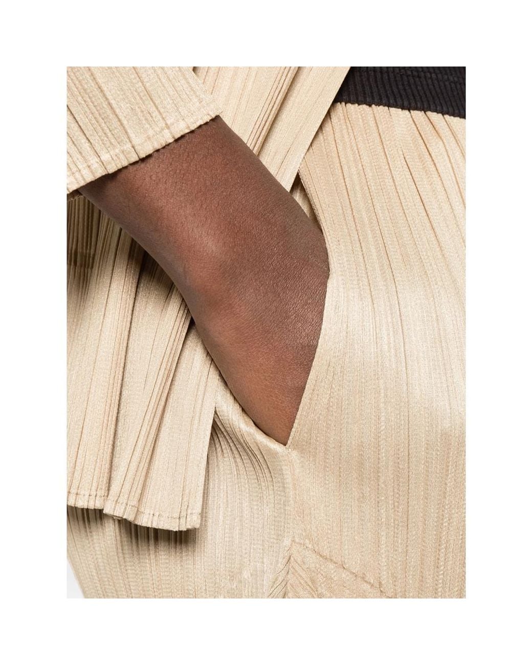 Pleats Please Issey Miyake Natural Pleated Casual Trousers