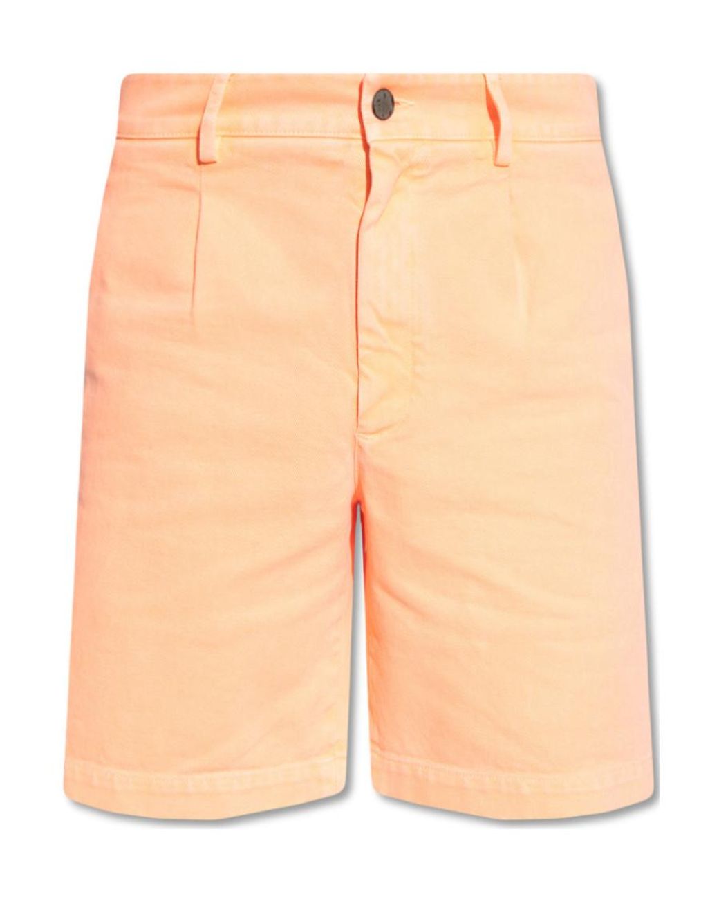 Palm Angels Natural Mid-Rise Bermuda Shorts for men