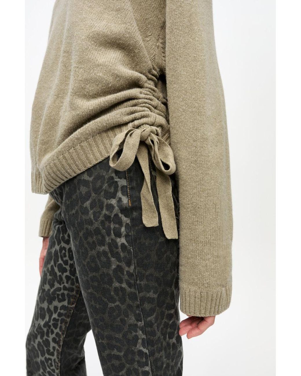 Ganni Natural Future Wool Mix Oversized Jumper