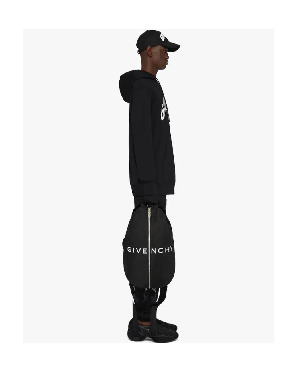 Givenchy Black Logo Printed Joggers for men