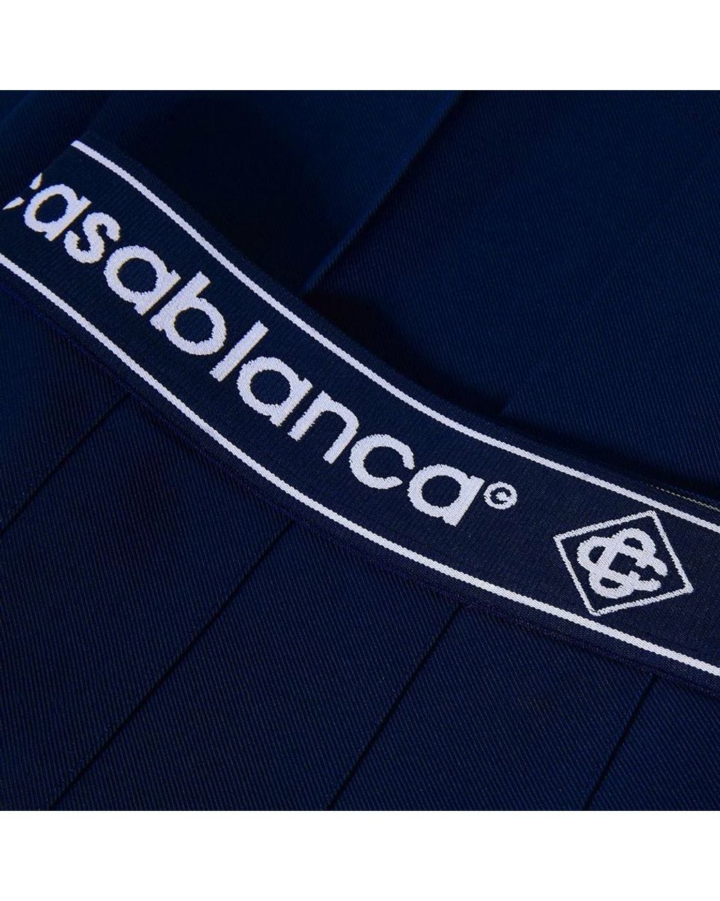 Casablanca Blue Pleated Mini Skirt