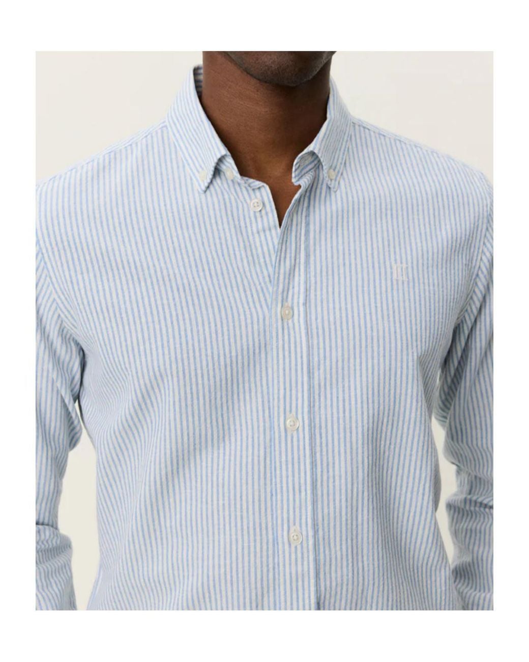 Les Deux White Striped Long-Sleeve Shirt for men
