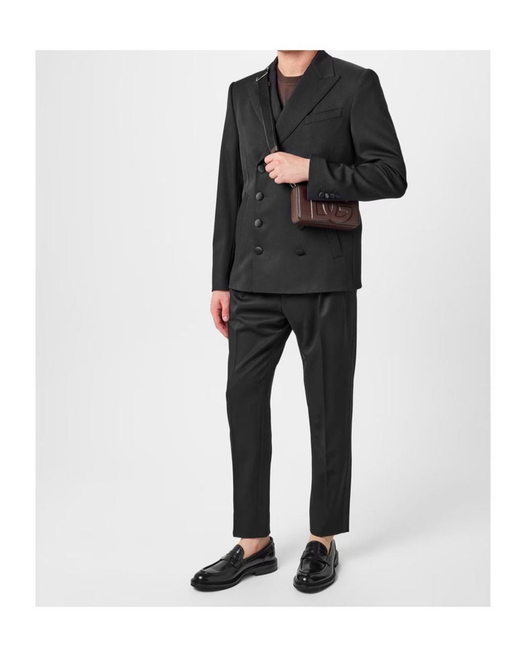 Dolce & Gabbana Black Belt Loop Casual Pants for men