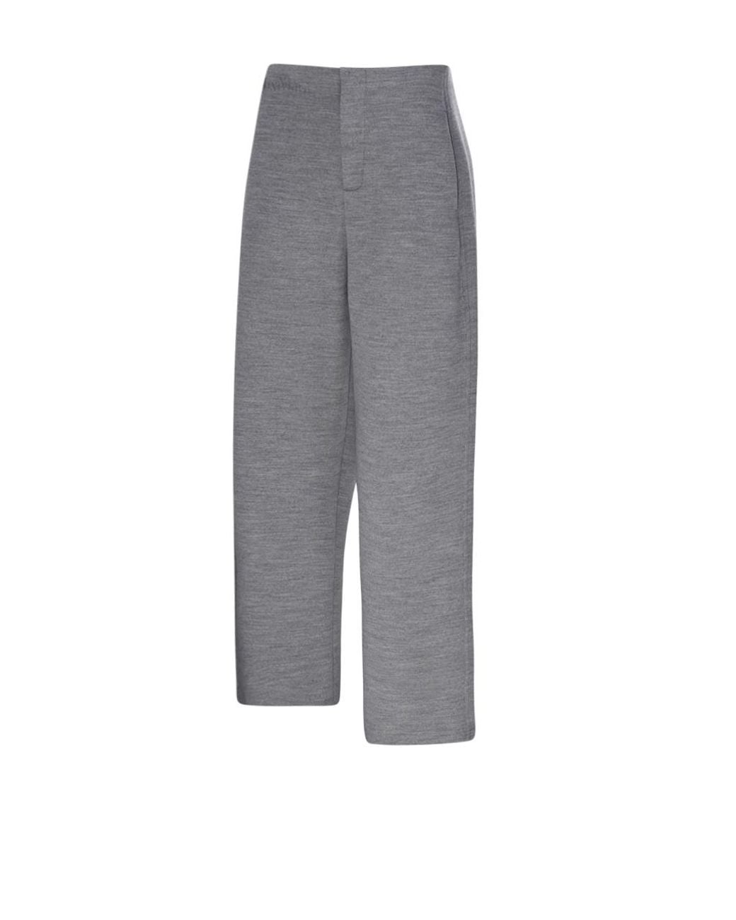 Max Mara Gray High-Waist Trousers