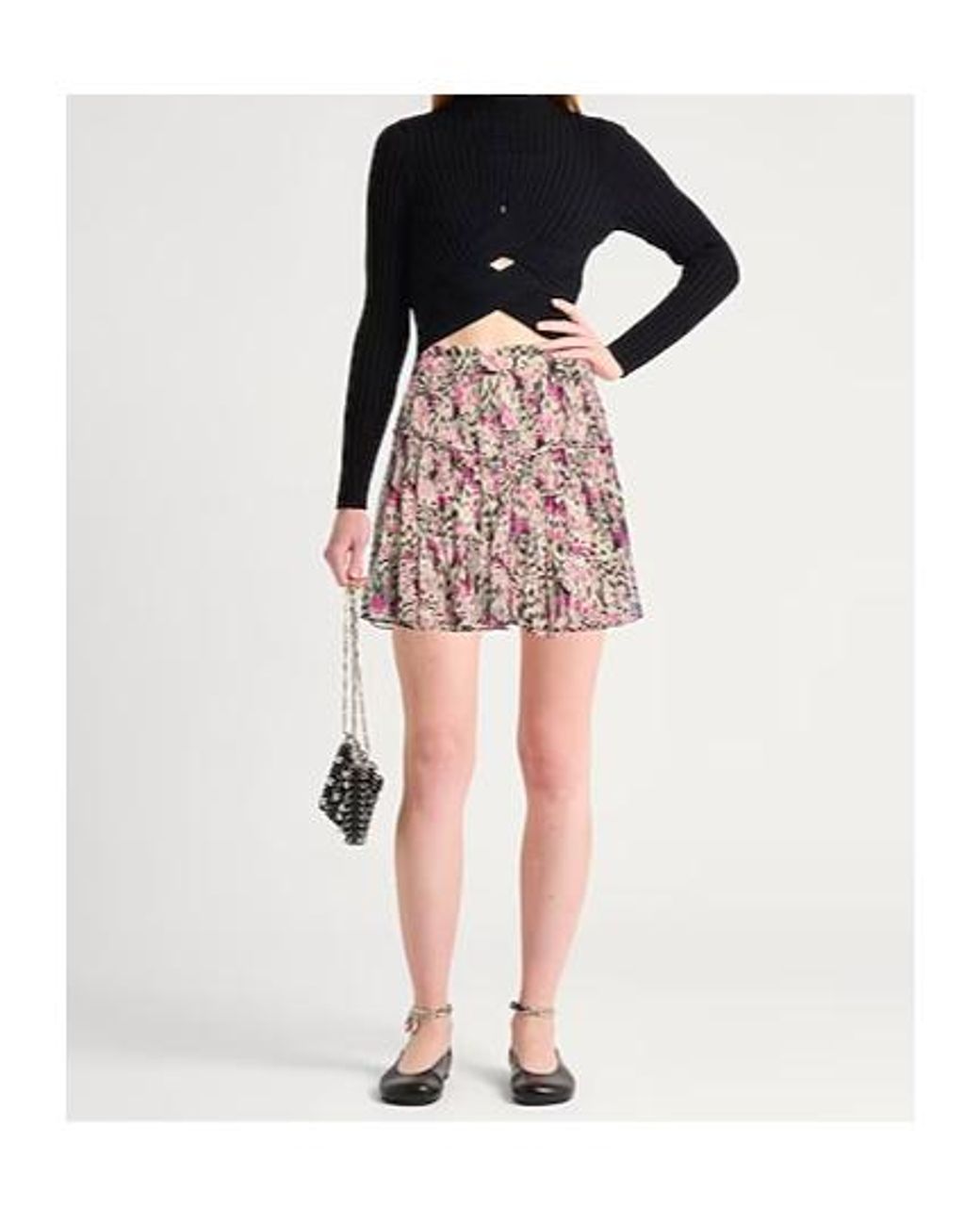 Isabel Marant Red Pleated Skirt