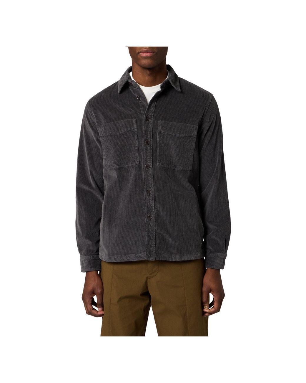Paul Smith Black Corduroy Coat for men