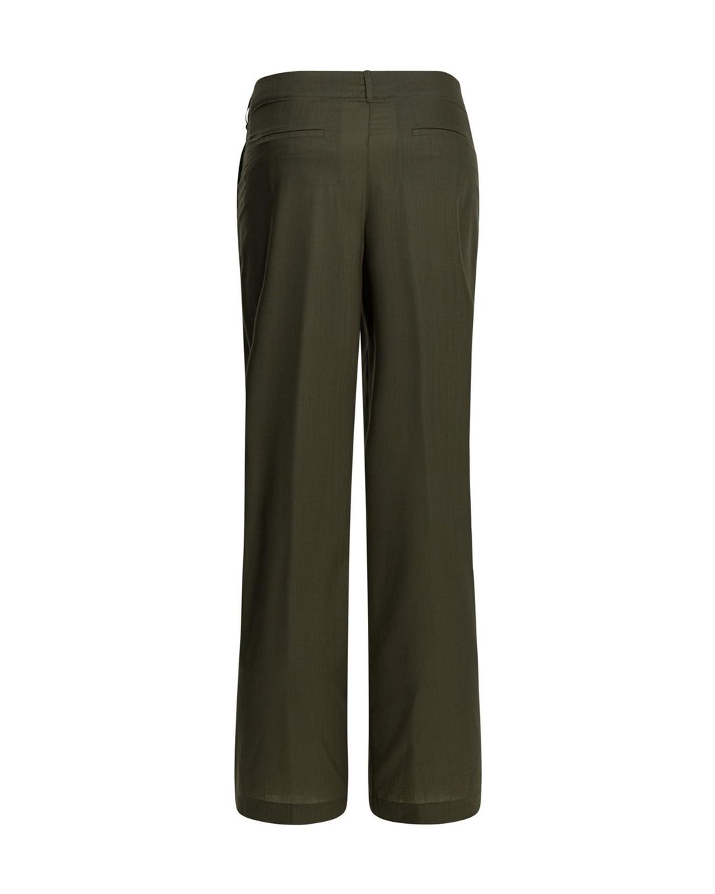 Herno Green Pleated Straight-Leg Pants